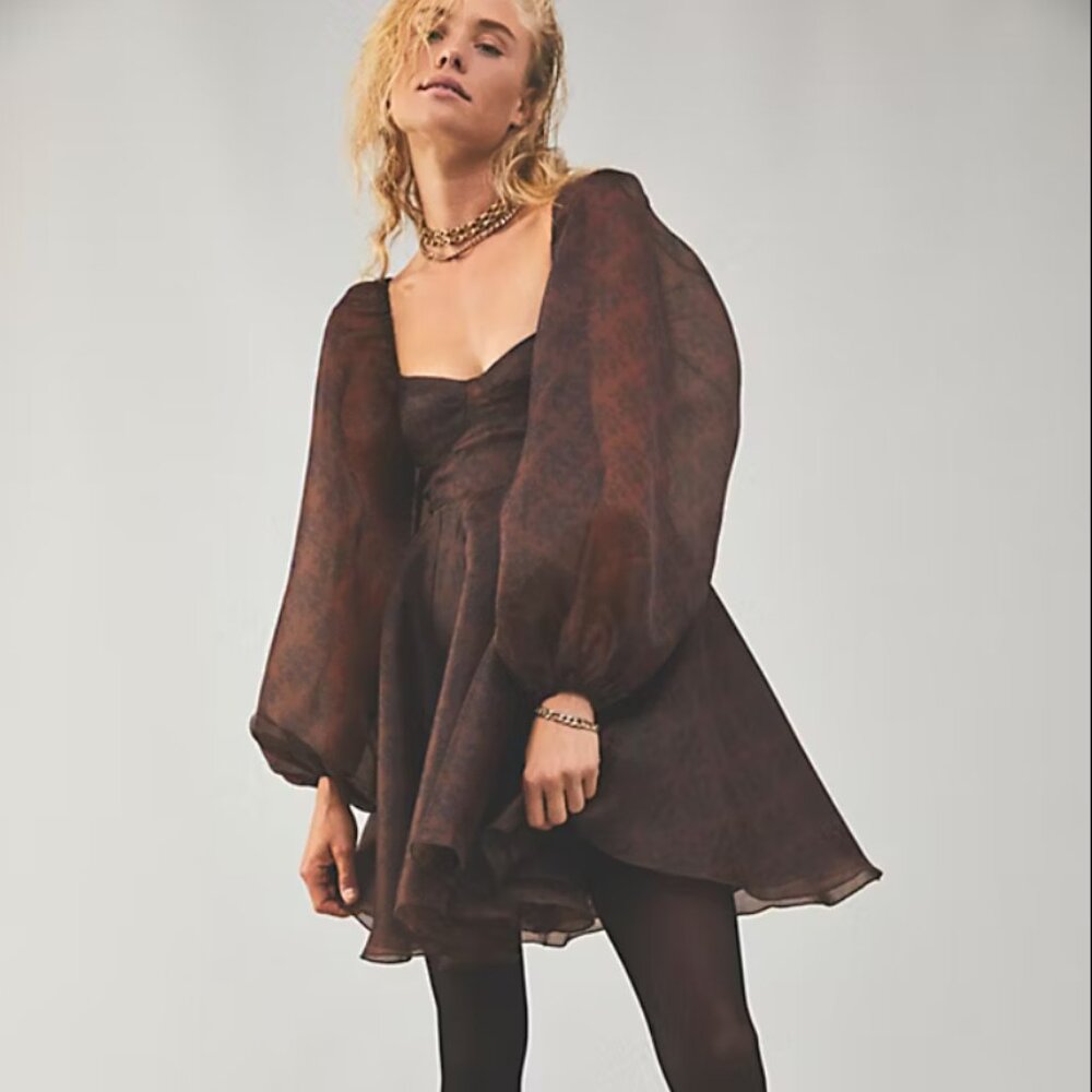 Free People/Selkie Collaboration Brown Dress
